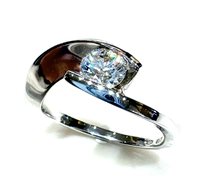 Ringe Donna Oro Dame Battito in Weißgold Diamante BATT10.50